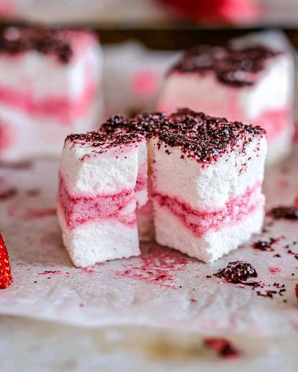 Strawberry Swirl Marshmallows