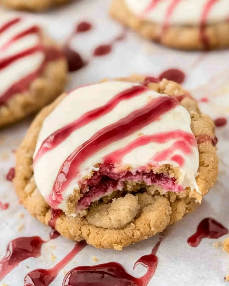 The-best-Crumbl-Raspberry-Cheesecake-Cookies-EVER-Recipe