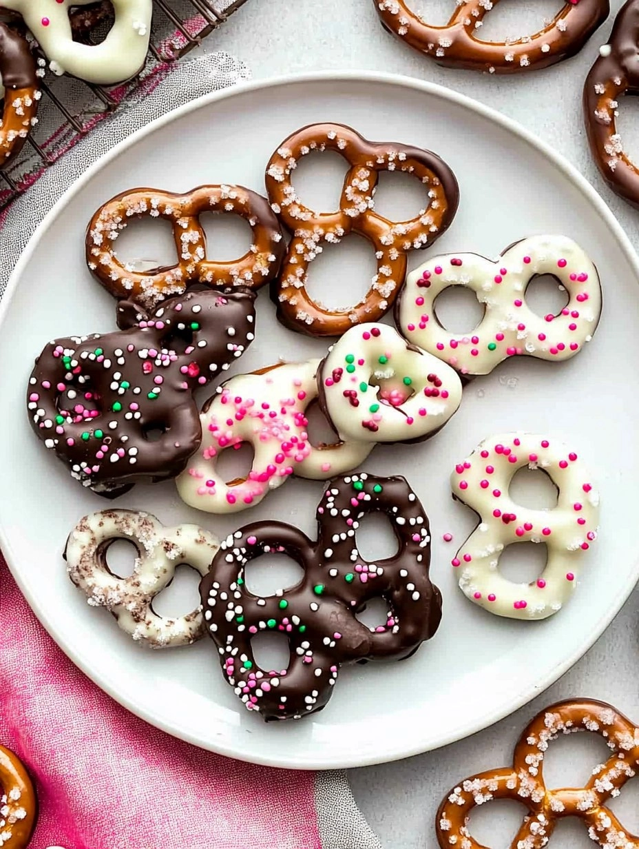Valentine Chocolate Covered Pretzels for kids