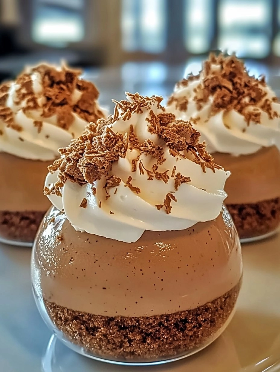 Valentine’s Day Decadent Gingerbread Latte Mousse Domes