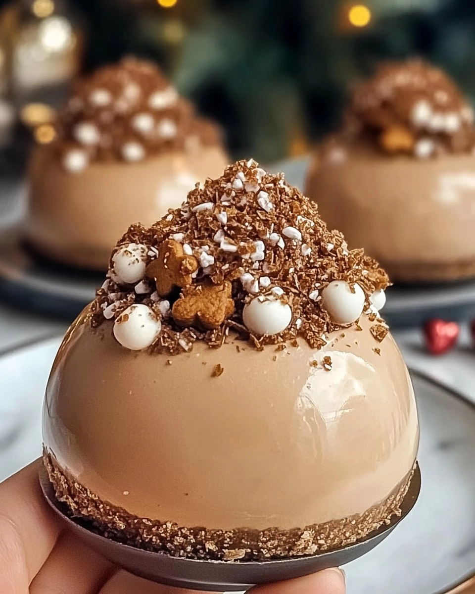 Valentine’s Day Decadent Gingerbread Latte Mousse Domes