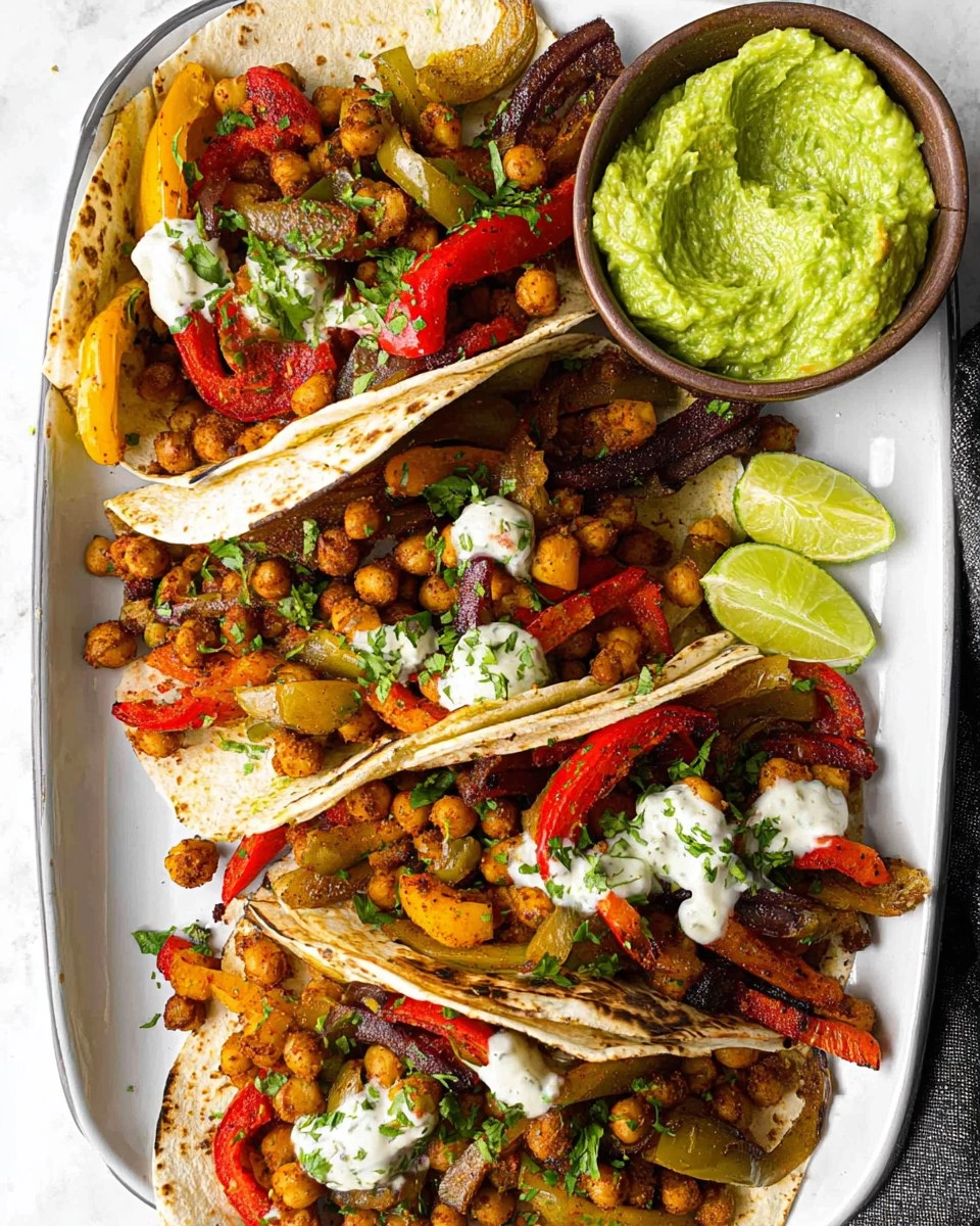 Vegan Sheet Pan Chickpea Fajitas