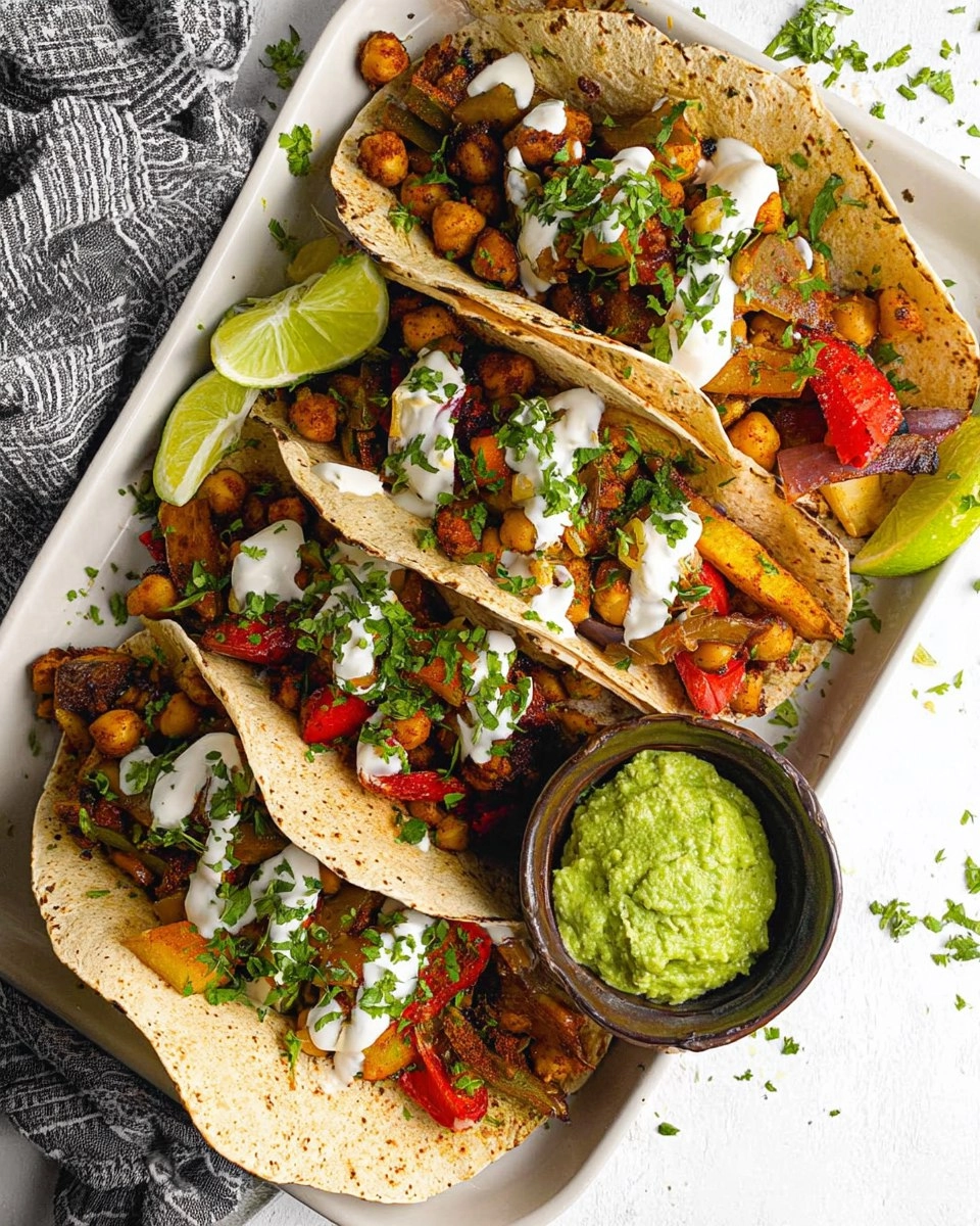 Vegan Sheet Pan Chickpea Fajitas