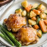 Baked-Honey-Garlic-Chicken-Thighs-with-Veggies-Recipe