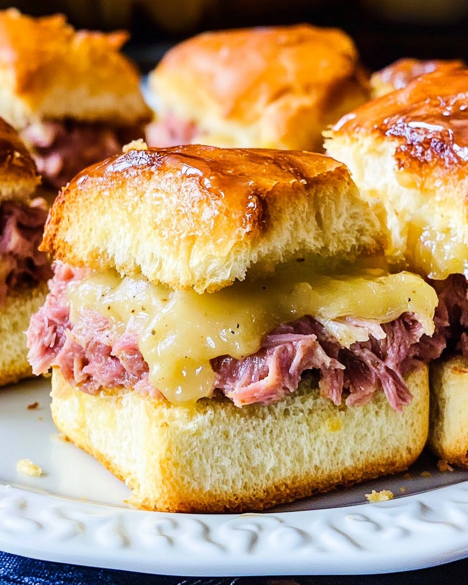 Baked Reuben Sliders with Thousand Island Glaze 85 Baked Reuben Sliders with Thousand Island Glaze