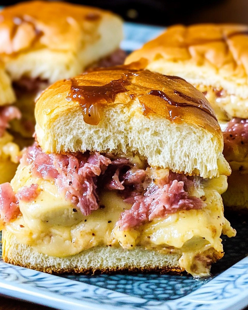 Baked Reuben Sliders with Thousand Island Glaze 87 Baked Reuben Sliders with Thousand Island Glaze