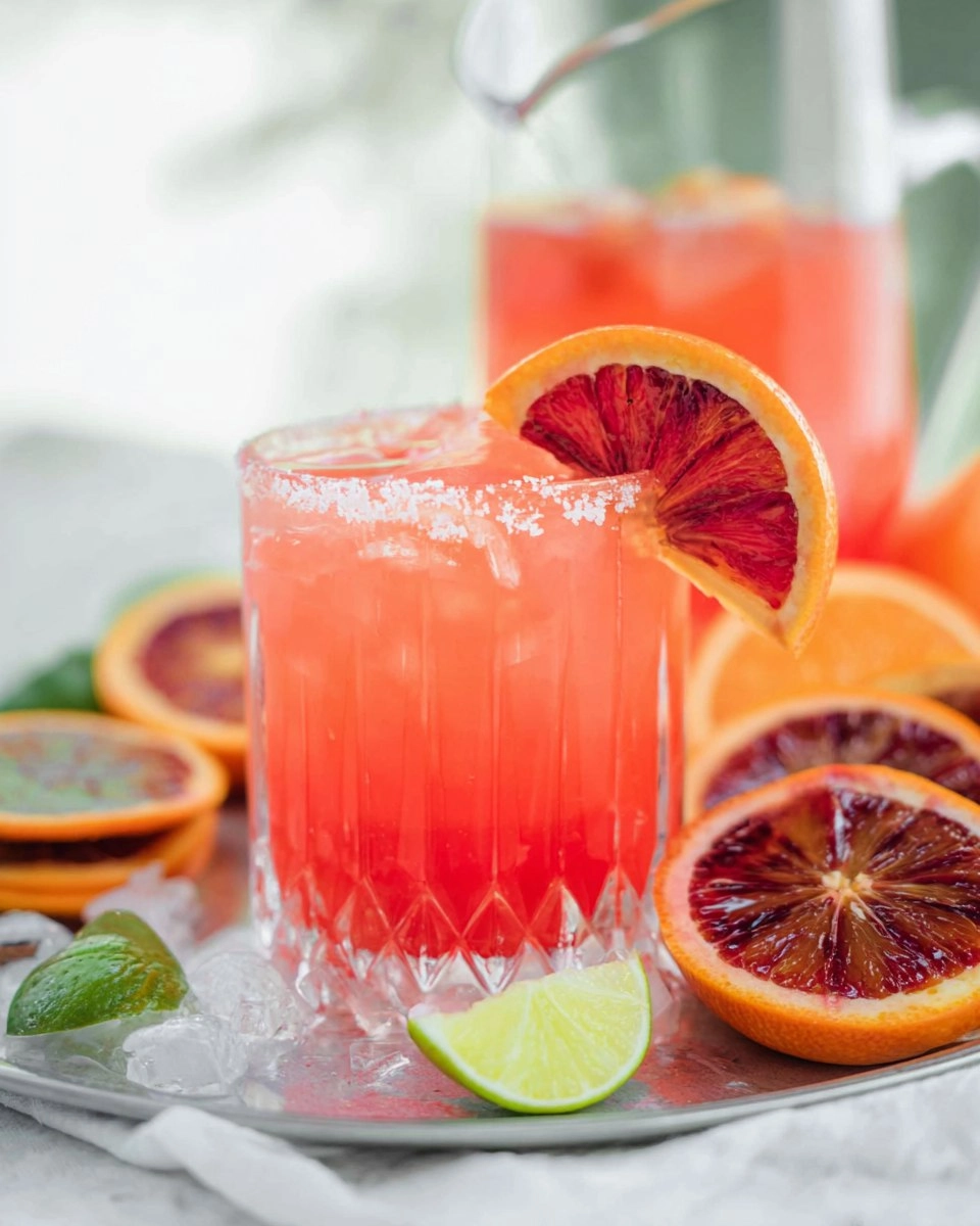 Blood Orange Margarita Pitcher (Easy Big-Batch Citrus Cocktail)