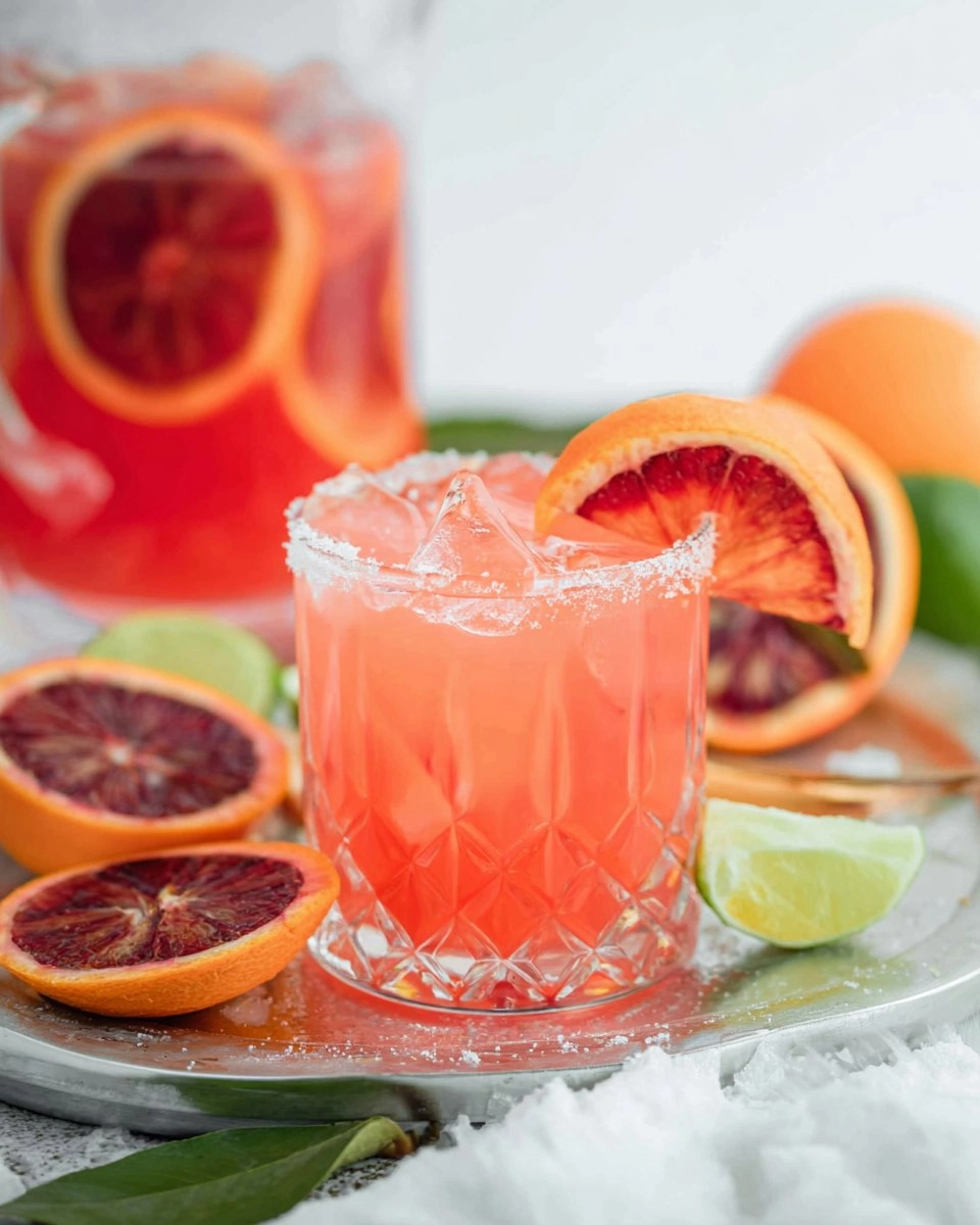 Blood Orange Margarita Pitcher (Easy Big-Batch Citrus Cocktail)