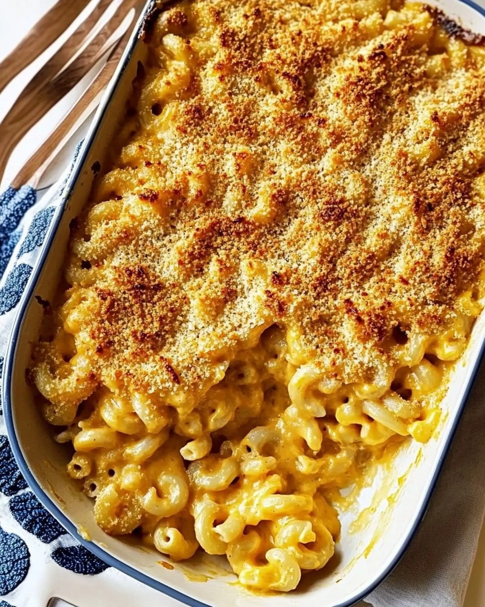 Cheesy Baked Butternut Squash Mac and Cheese