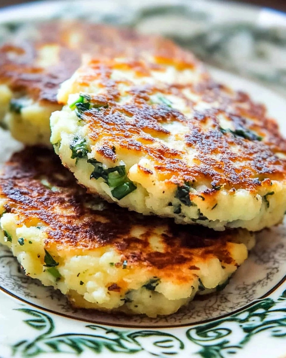 Cheesy Colcannon Potato Cakes with Scallions 97 Cheesy Colcannon Potato Cakes with Scallions