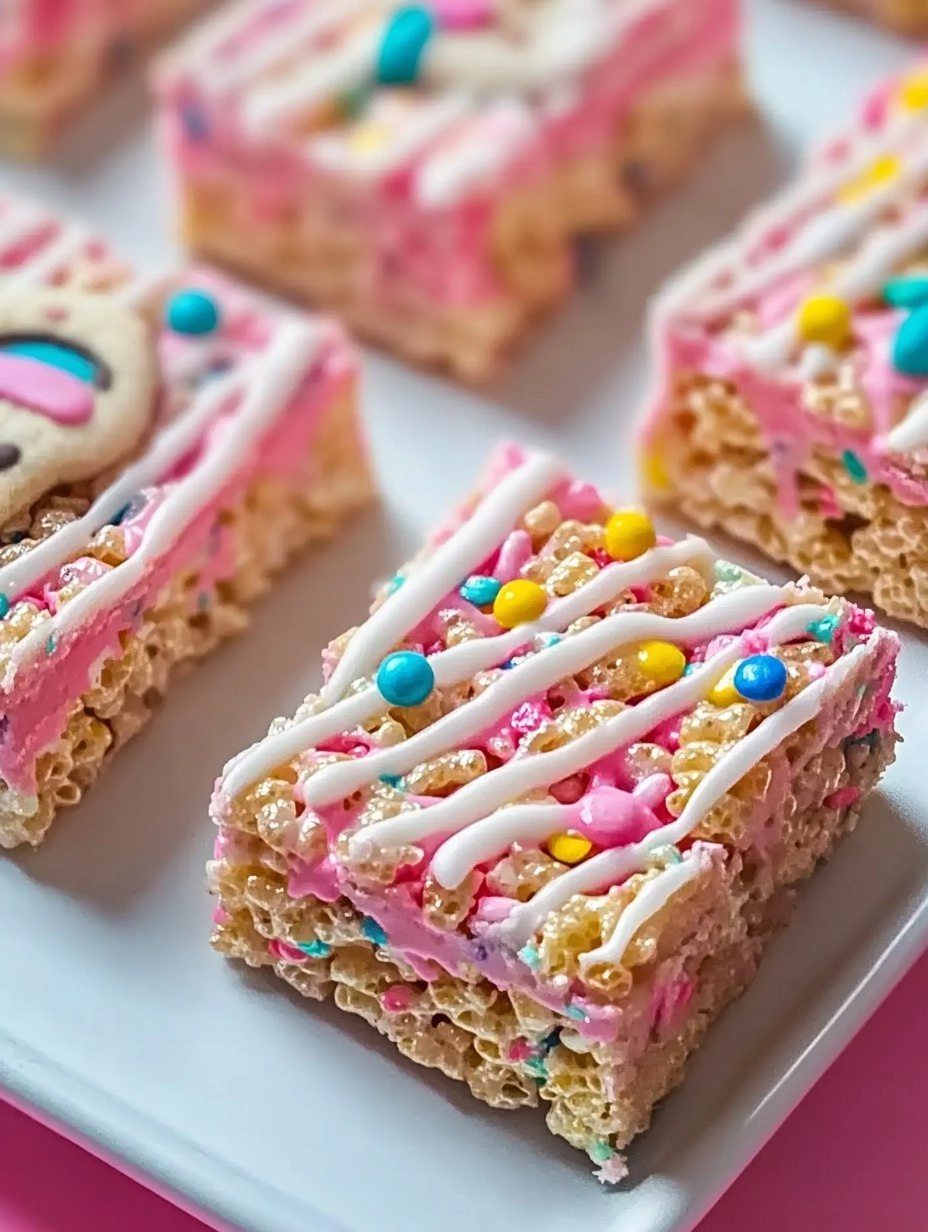 Circus Animal Cookie Rice Krispie Treats