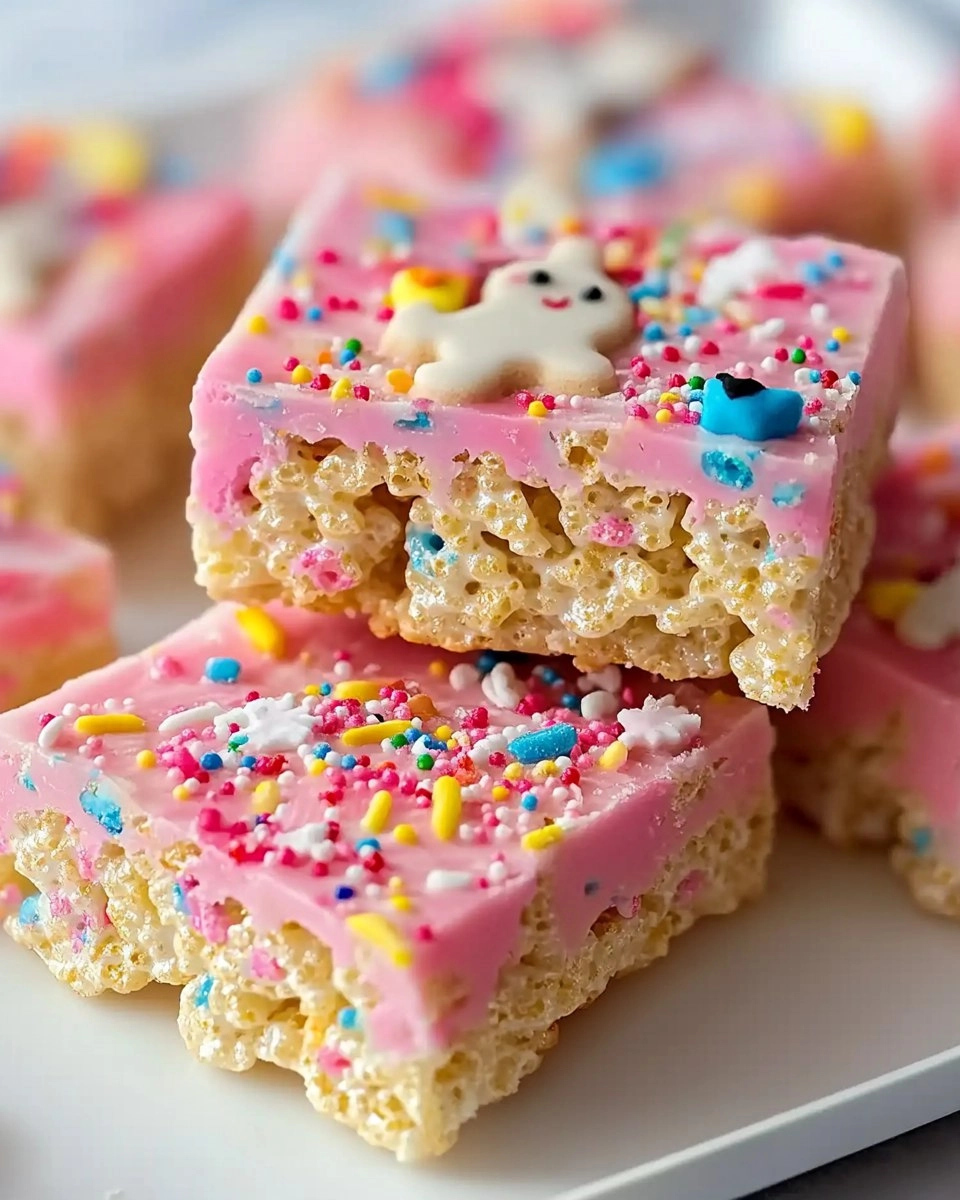 Circus Animal Cookie Rice Krispie Treats