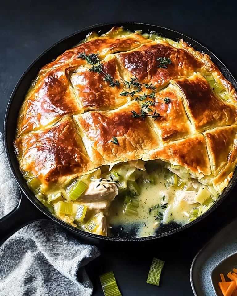 Cozy-Chicken-Pot-Pie-with-Leeks-Thyme-Skillet-Version-Recipe
