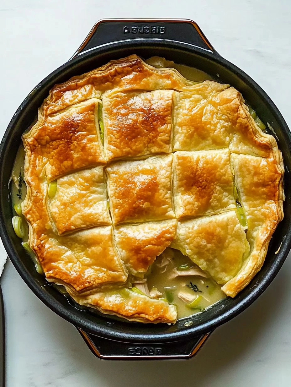Cozy Chicken Pot Pie with Leeks & Thyme (Skillet Version)
