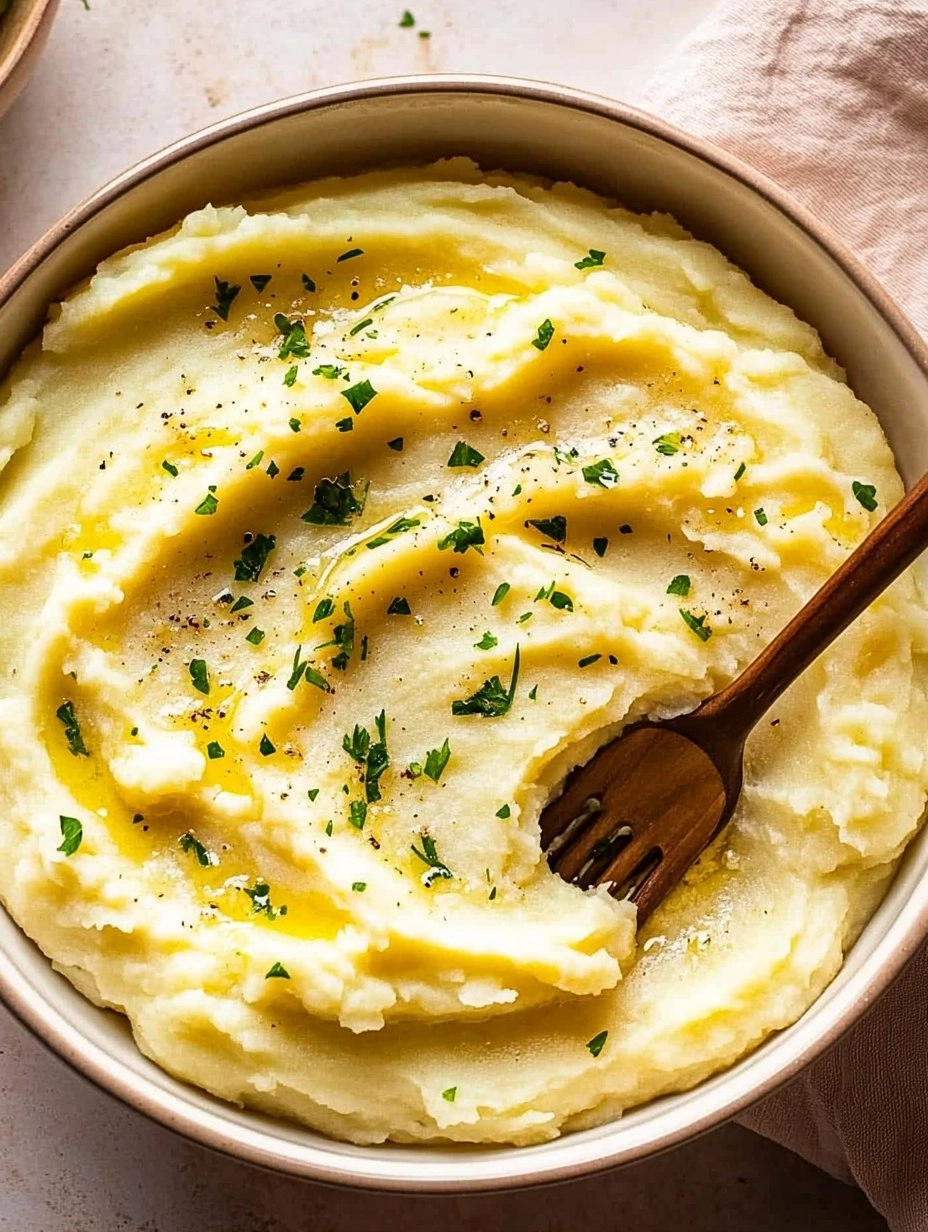Creamy Garlic Mashed Potatoes (Restaurant Style)