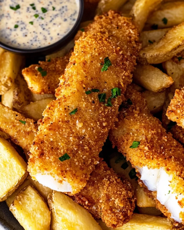Crispy-Baked-Fish-Chips-with-Tartar-Sauce-Recipe