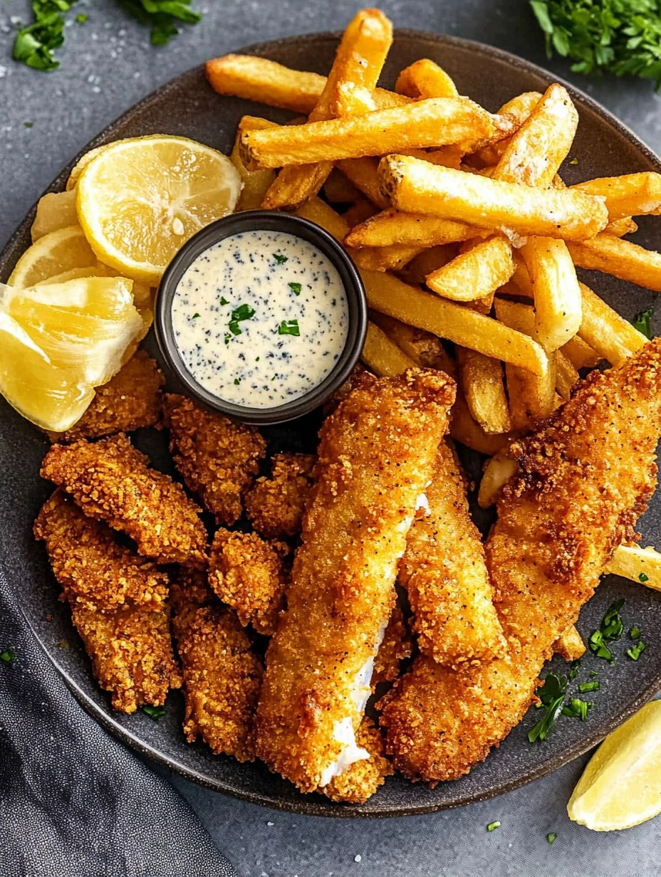 Crispy Baked Fish & Chips with Tartar Sauce 166 Crispy Baked Fish & Chips with Tartar Sauce