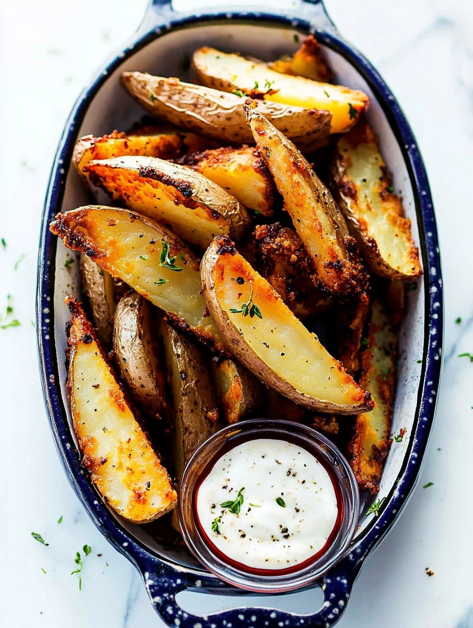 Crispy Oven-Baked Potato Wedges (Pub Style)