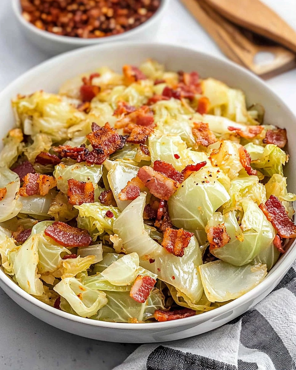 Crispy Pan-Fried Cabbage with Bacon & Onions 60 Crispy Pan-Fried Cabbage with Bacon & Onions