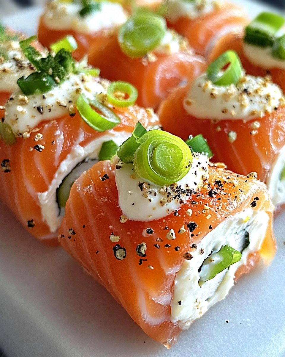 Easter Smoked Salmon and Cream Cheese Roll Ups