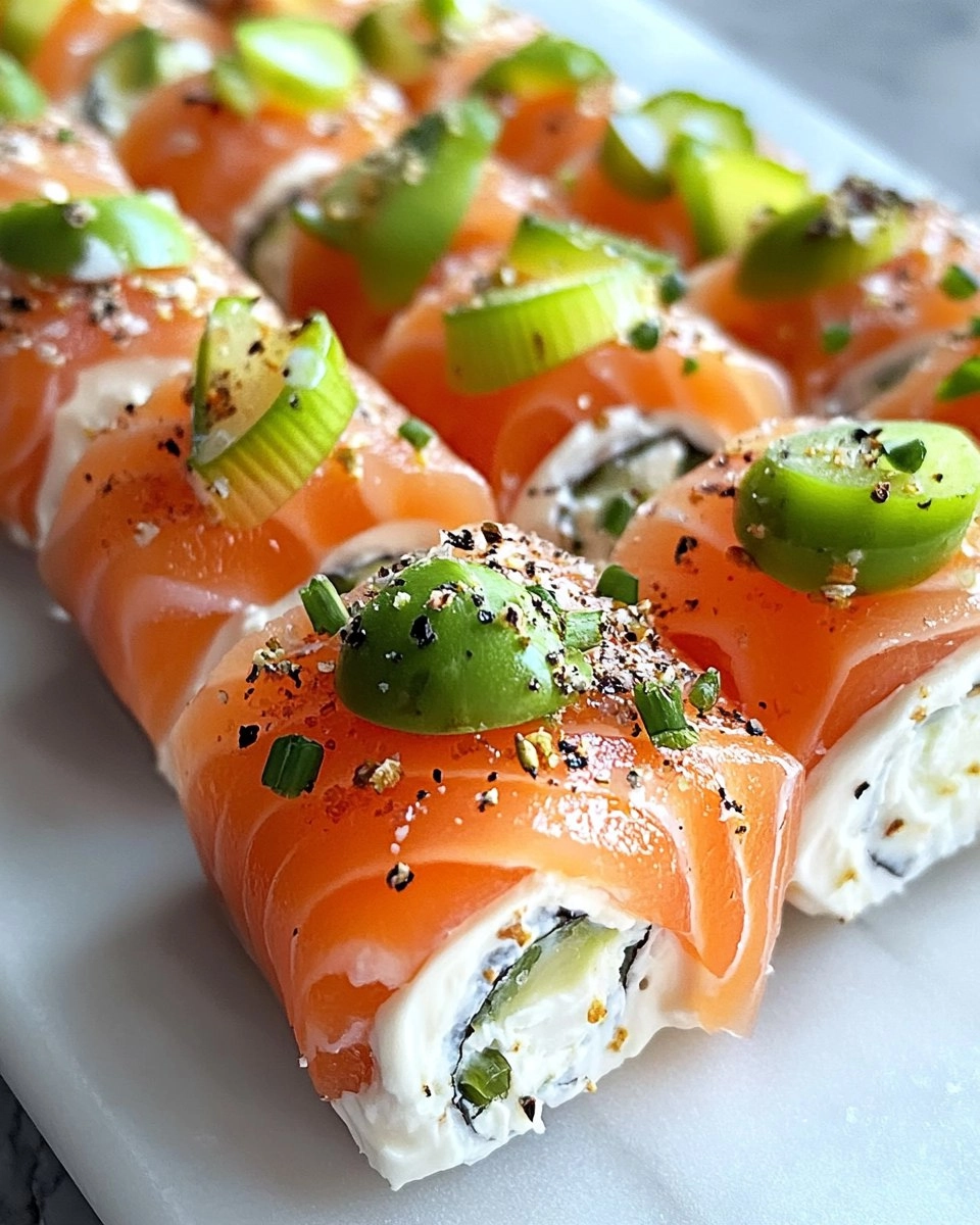 Easter Smoked Salmon and Cream Cheese Roll Ups