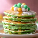 Fluffy-St.-Patricks-Day-Green-Buttermilk-Pancakes-Recipe