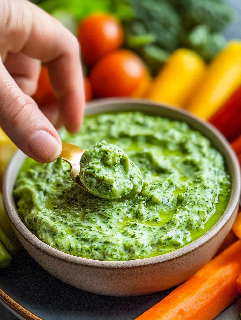 Green Goddess Yogurt Dip with Veggie Platter