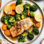 Honey-Garlic-Sheet-Pan-Salmon-with-Broccoli-Carrots-Recipe