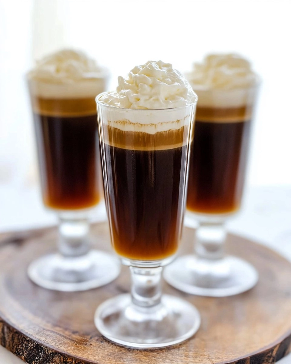 Irish Coffee with Whipped Cream (Hot or Iced Version)