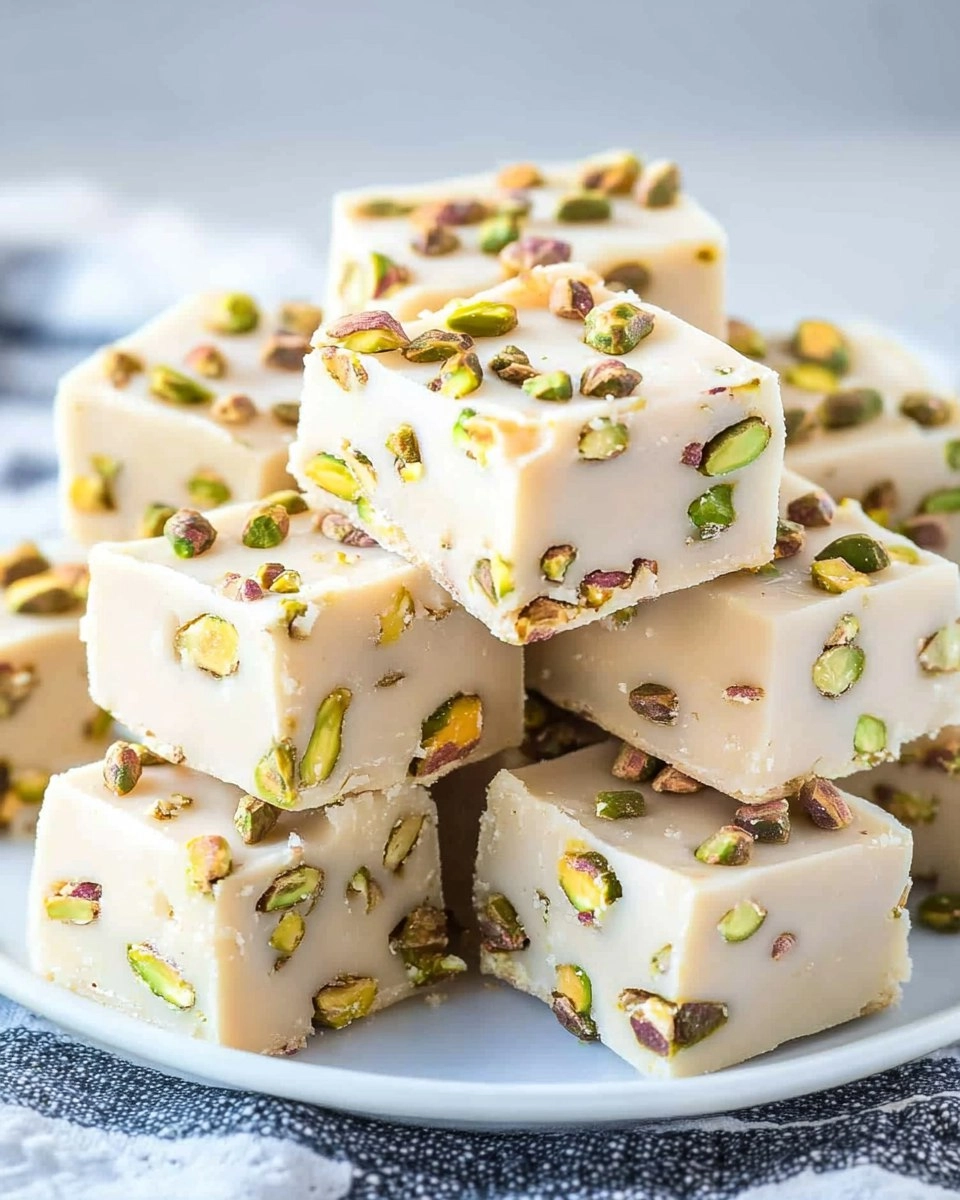 Leprechaun Pistachio Fudge (3-Ingredient No-Bake) 62 Leprechaun Pistachio Fudge (3-Ingredient No-Bake)