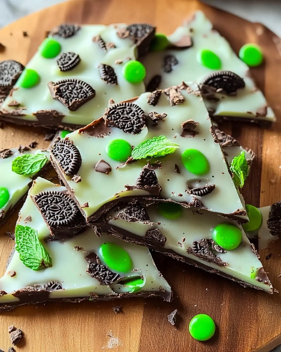 Mint Oreo Chocolate Bark 82 Mint Oreo Chocolate Bark