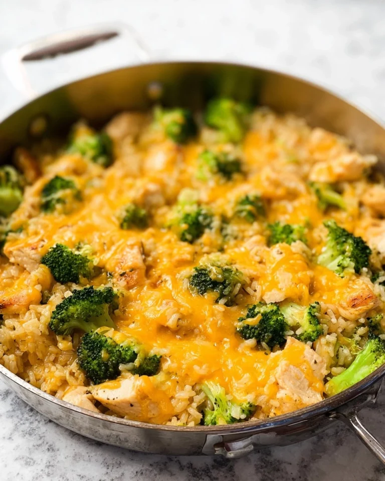 One-Pan-Cheesy-Chicken-Broccoli-and-Rice-Recipe