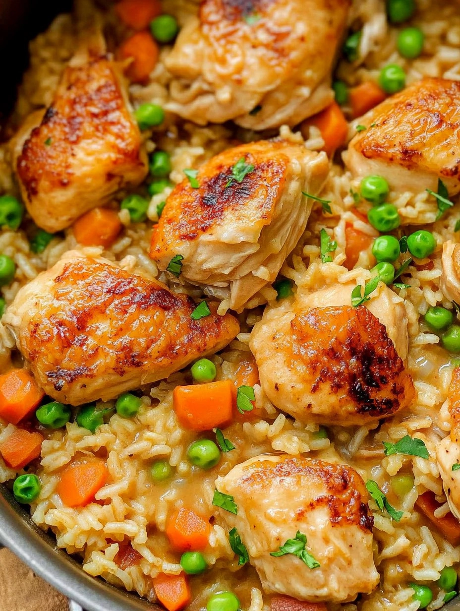One Pot Chicken and Rice | Creamy Comfort Meal
