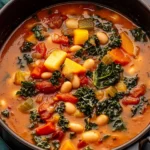 One-Pot-Creamy-Tuscan-White-Bean-Kale-Soup-Recipe
