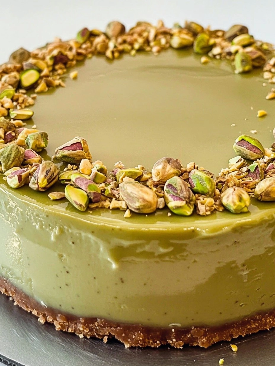 Pistachio Cheesecake | Easy No-Bake Green Dessert