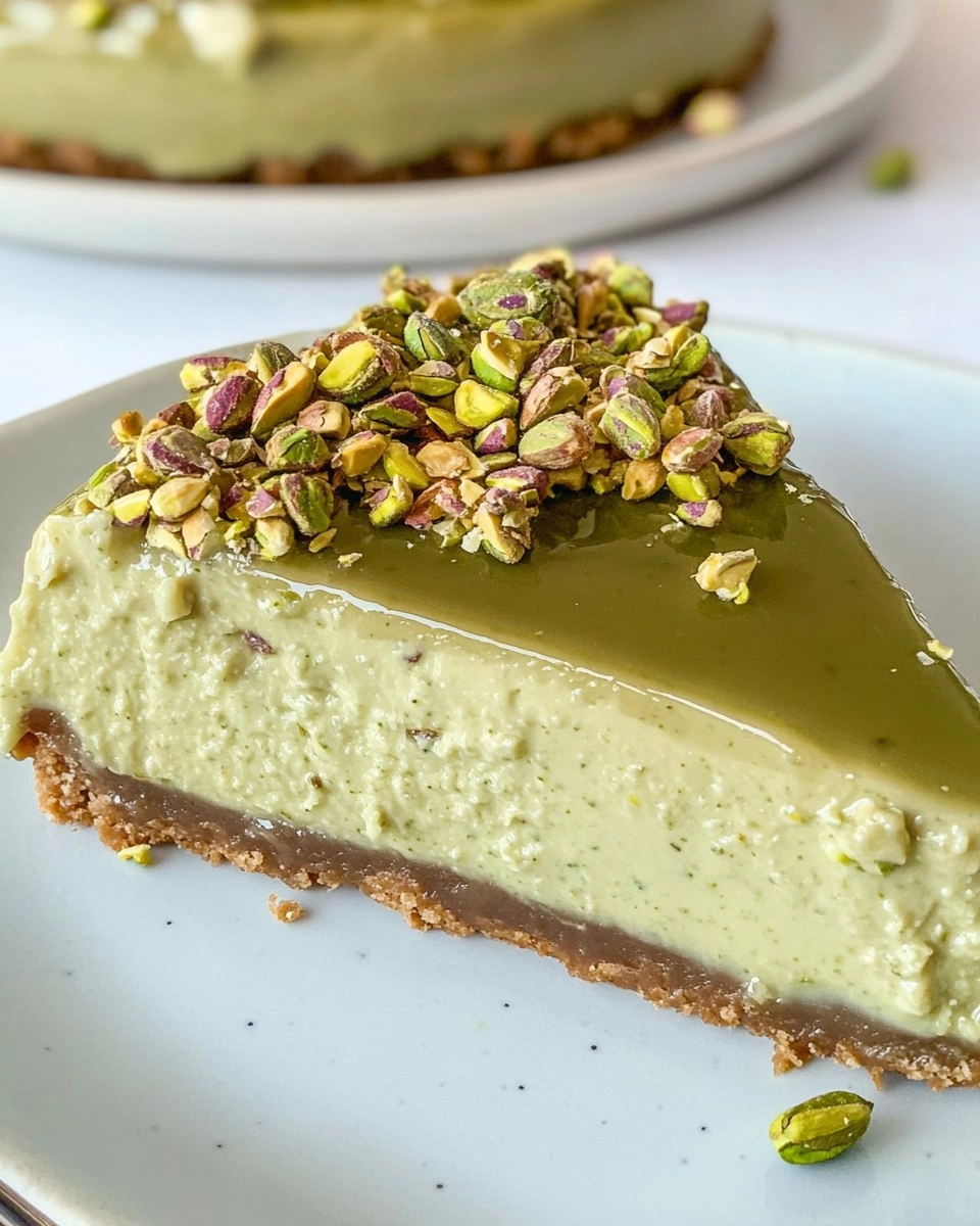Pistachio Cheesecake | Easy No-Bake Green Dessert