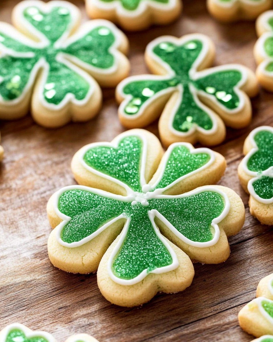Shamrock Sugar Cookies | Decorated St Patrick's Day Cookies