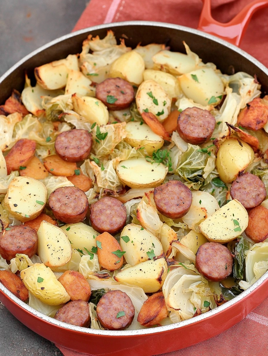 Sheet-Pan Sausage, Cabbage & Potatoes (Easy Weeknight Dinner)
