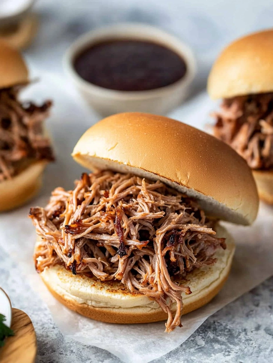 Slow Cooker Pulled Pork | Tender Shredded Pork Sandwiches
