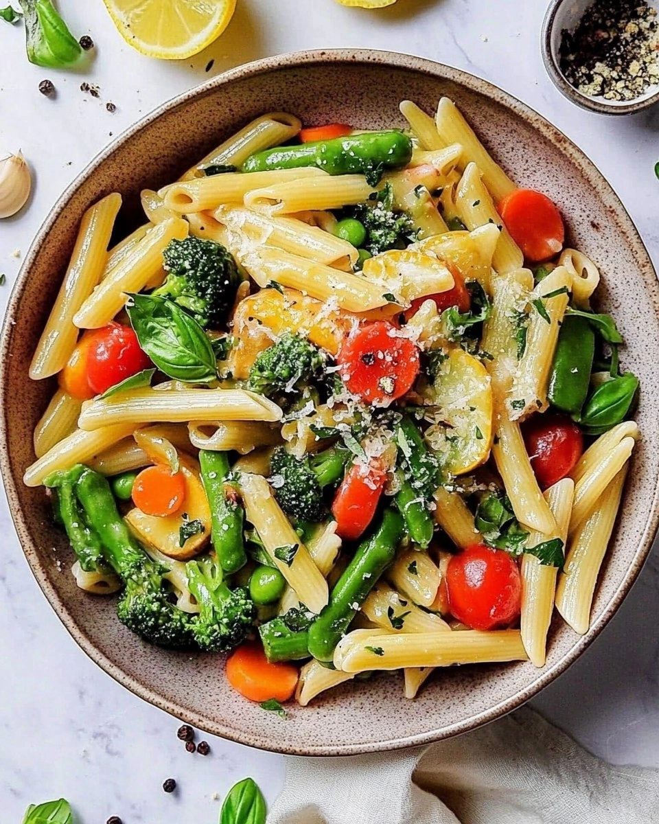 Spring Pasta Primavera | Fresh Vegetable Pasta with Light Sauce