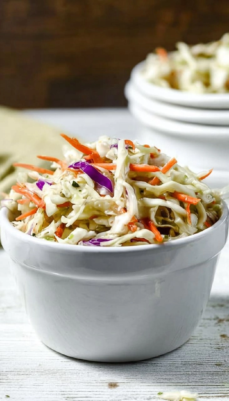 Tangy Vinegar Coleslaw (No Mayo, Summer-Ready) 62 Tangy Vinegar Coleslaw (No Mayo, Summer-Ready)