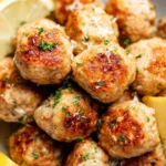 30-Minute-Baked-Lemon-Chicken-Meatballs-Recipe
