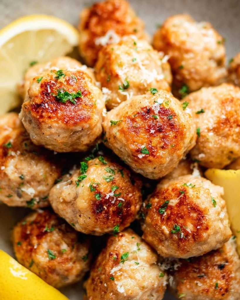 30-Minute-Baked-Lemon-Chicken-Meatballs-Recipe