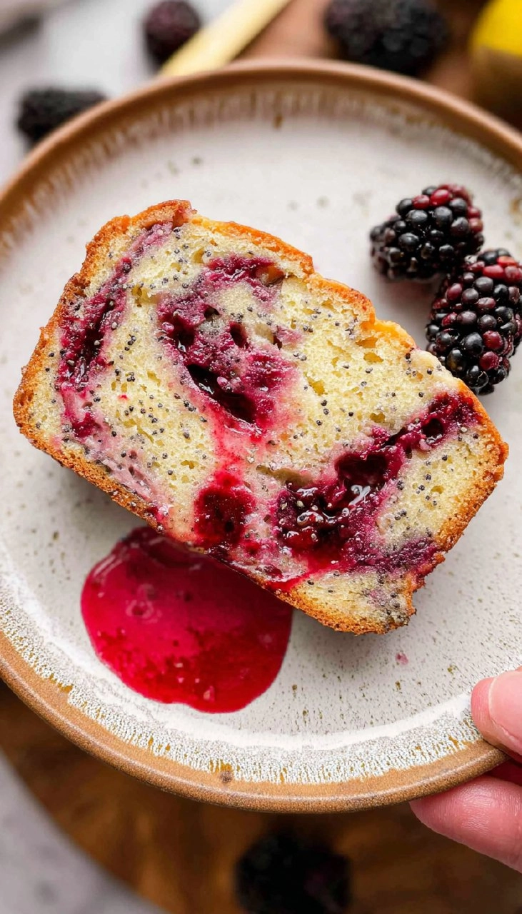 Blackberry Lemon Poppy Seed Loaf