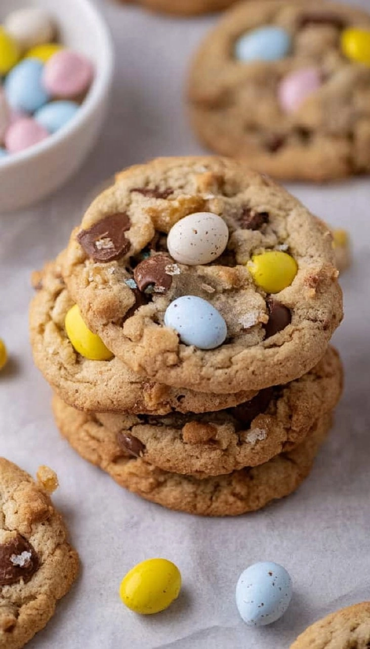 Brown Butter Cadbury Mini Egg Cookies