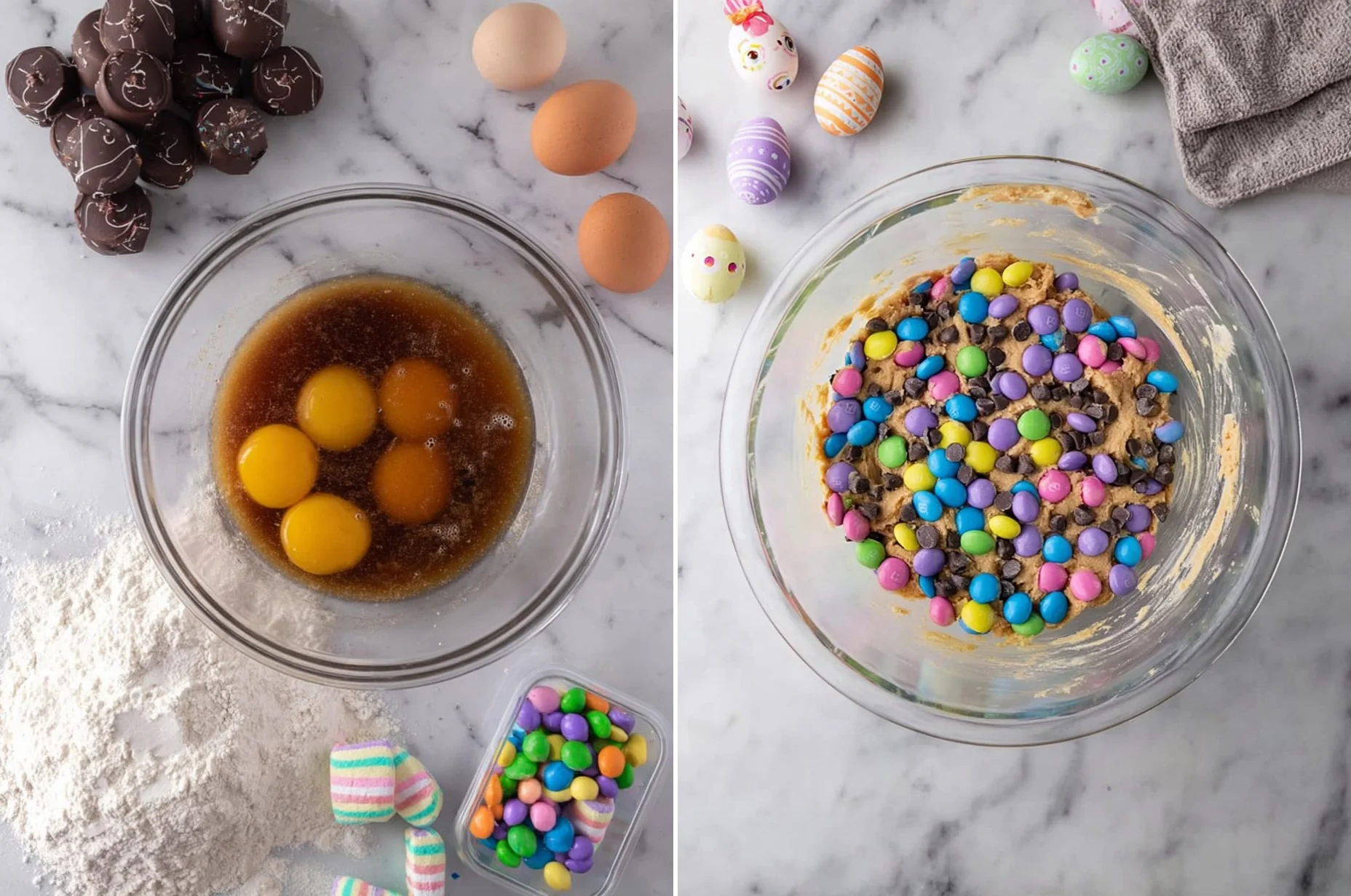 Cadbury Egg Cookie Bars