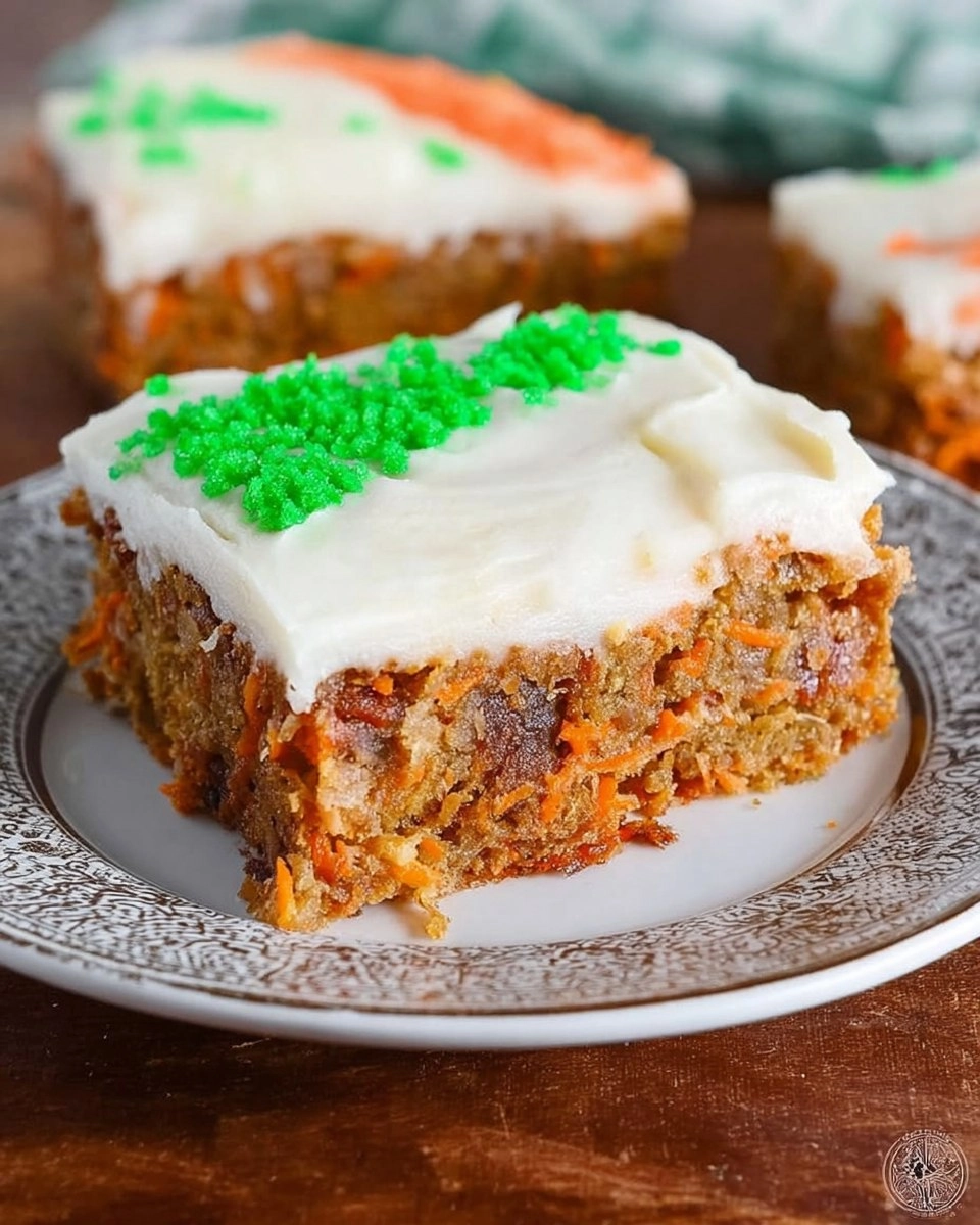 Carrot Cake Bars with Cream Cheese Frosting