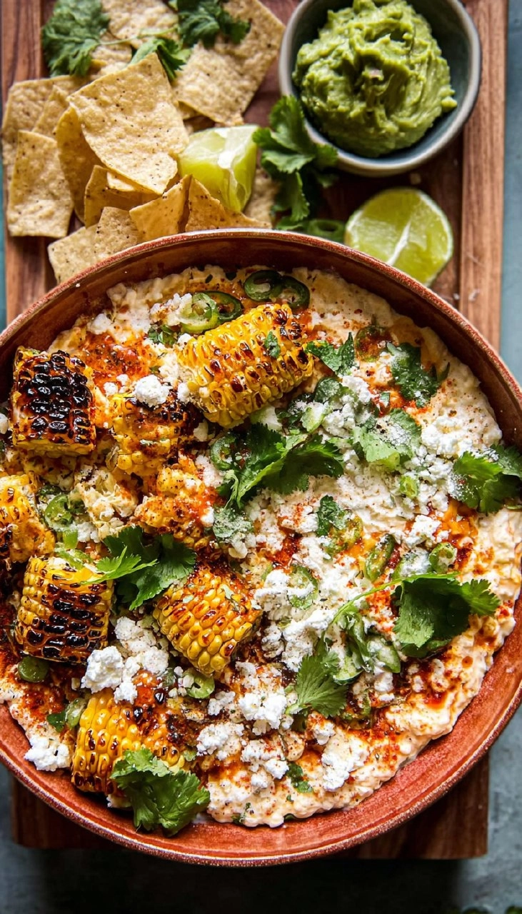 Cinco de Mayo Street Corn Dip & Guacamole Board 120 Cinco de Mayo Street Corn Dip & Guacamole Board