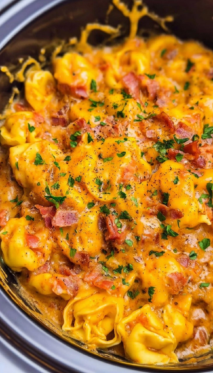 Crockpot Bacon Cheeseburger Tortellini 112 Crockpot Bacon Cheeseburger Tortellini