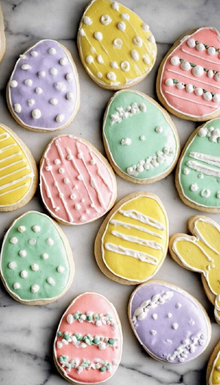 Easter Sugar Cookies with Royal Icing | Decorated Spring Cookie Recipe